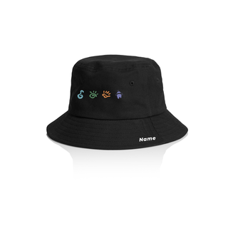 Lots of Tots kids bucket hat (with name on rim)