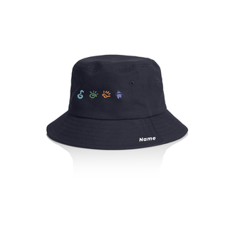 Lots of Tots kids bucket hat (with name on rim)