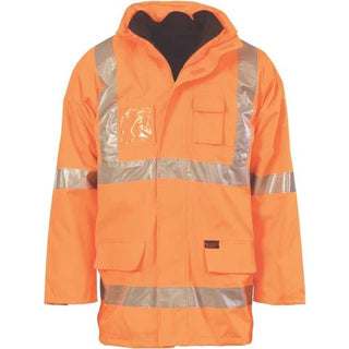 Men's HiVis Two Tone 6 in 1 Contrast Work Jacket
