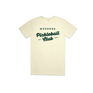 Staple Tee printed frt + back (Wodonga Pickleball)