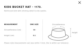 Lots of Tots kids bucket hat (with name on rim)