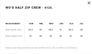 Ladies Stencil Half Zip Crew (Clancy's)