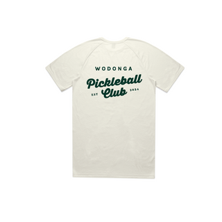 Women Maple Active Tee printed frt + back (Wodonga Pickleball)