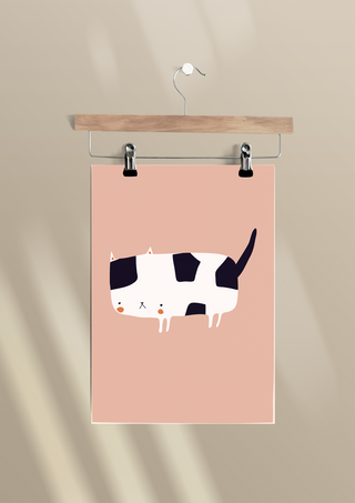 Fat Ol' Coot' A3+ Cat Art Print