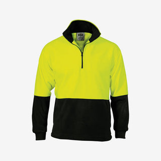 Men's Two Tone HiVis Half Zip Polar Work Fleece