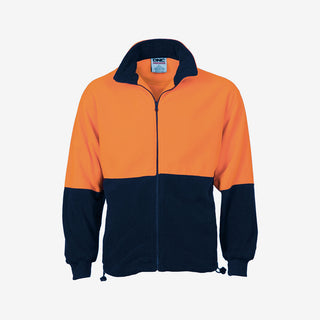 Men's Two Tone Full Zip Polar Fleece Work Jacket
