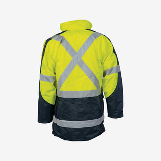 Men's HiVis Two Tone 6 in 1 Contrast Work Jacket