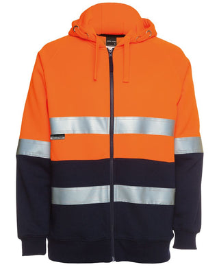 JB's Hi Vis D+N Full Zip Fleecy Hoodie - Back
