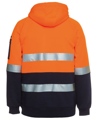 JB's Hi Vis D+N Full Zip Fleecy Hoodie - Side