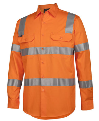JB's Hi Vis D+N Rail Work Shirt - Front