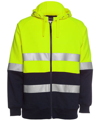 JB's Hi Vis D+N Full Zip Fleecy Hoodie