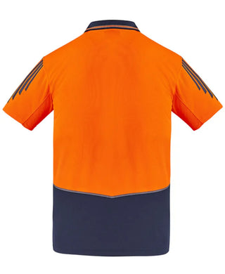 Mens Hi Vis Flux Short Sleeve Polo