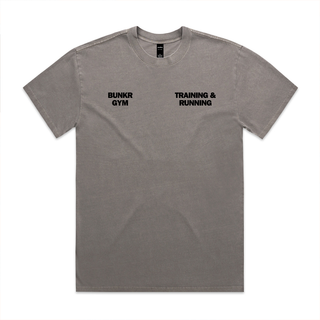 [BUNKR] Train & Run Faded Heavy Tee