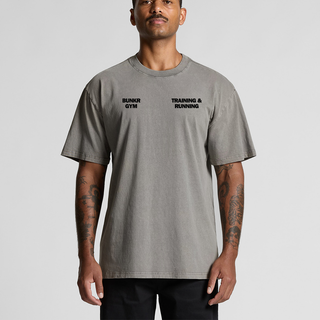 [BUNKR] Train & Run Faded Heavy Tee