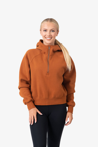 Ladies/Girls Cotton Care Half-Zip