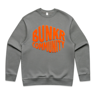 [BUNKR] Men's Puff 3D Print Relax Crew